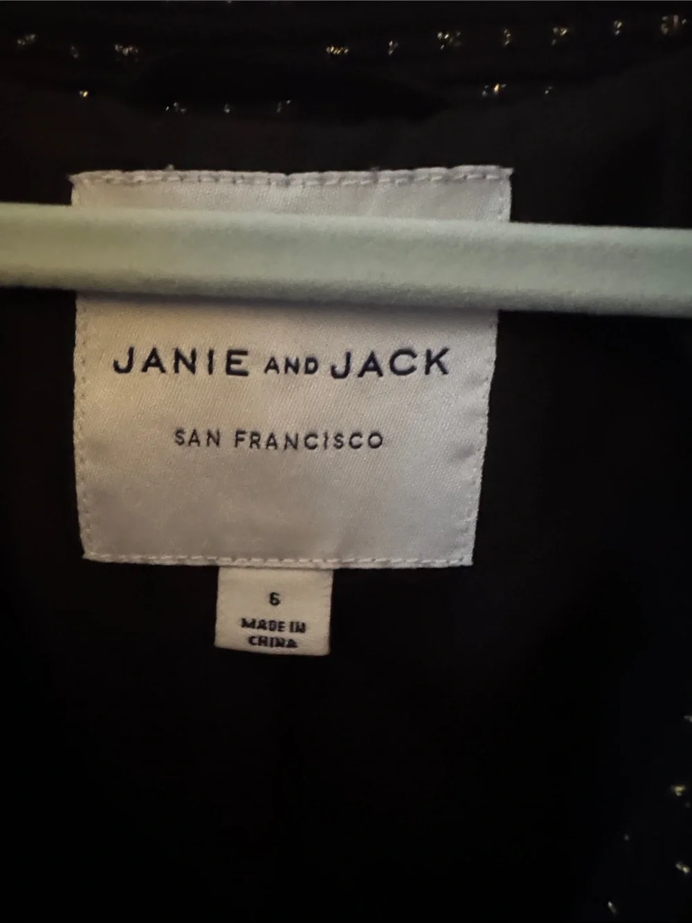 Janie and Jack Black Blazer with Fur Cuffs
